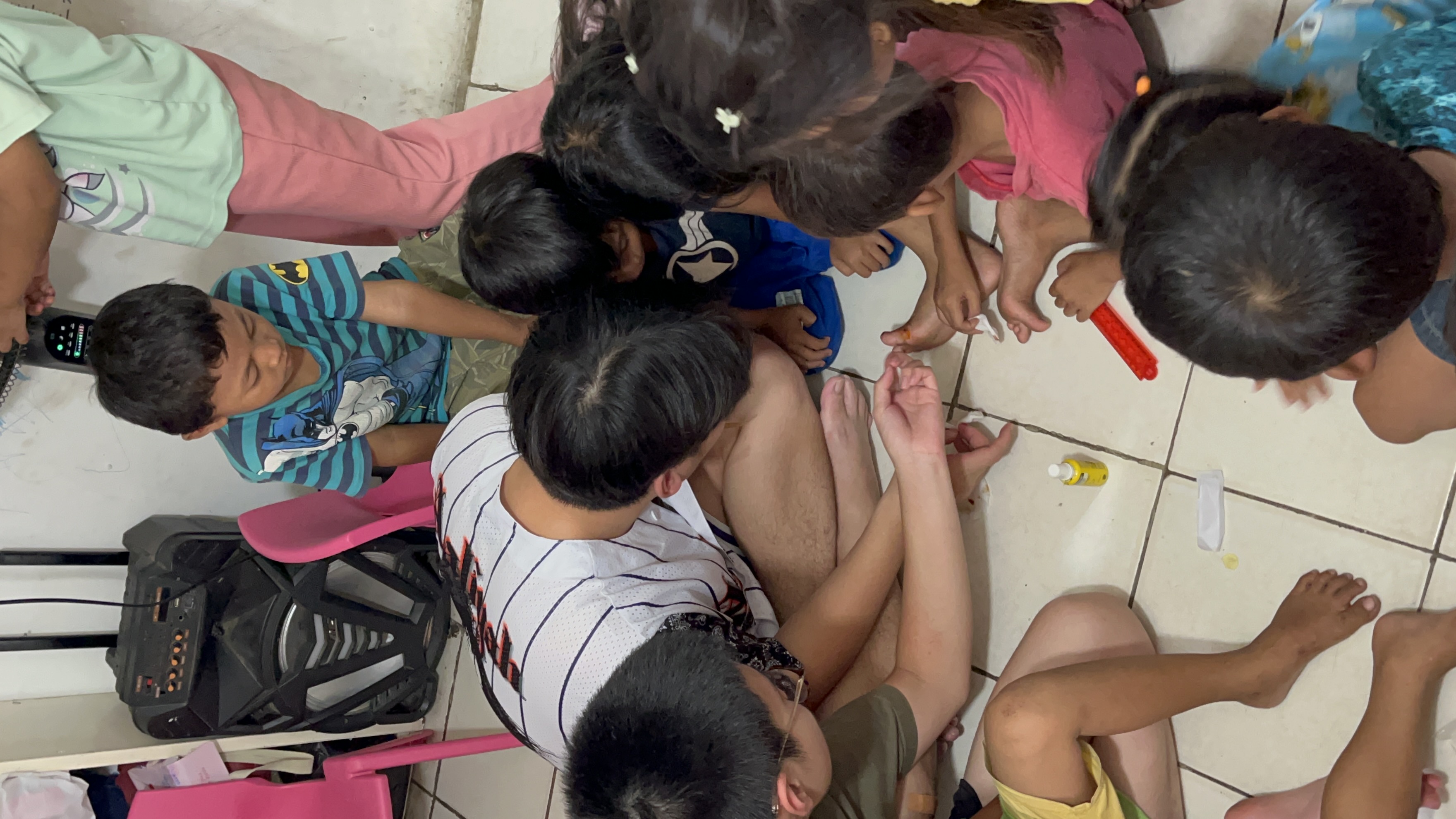 Kids participating
